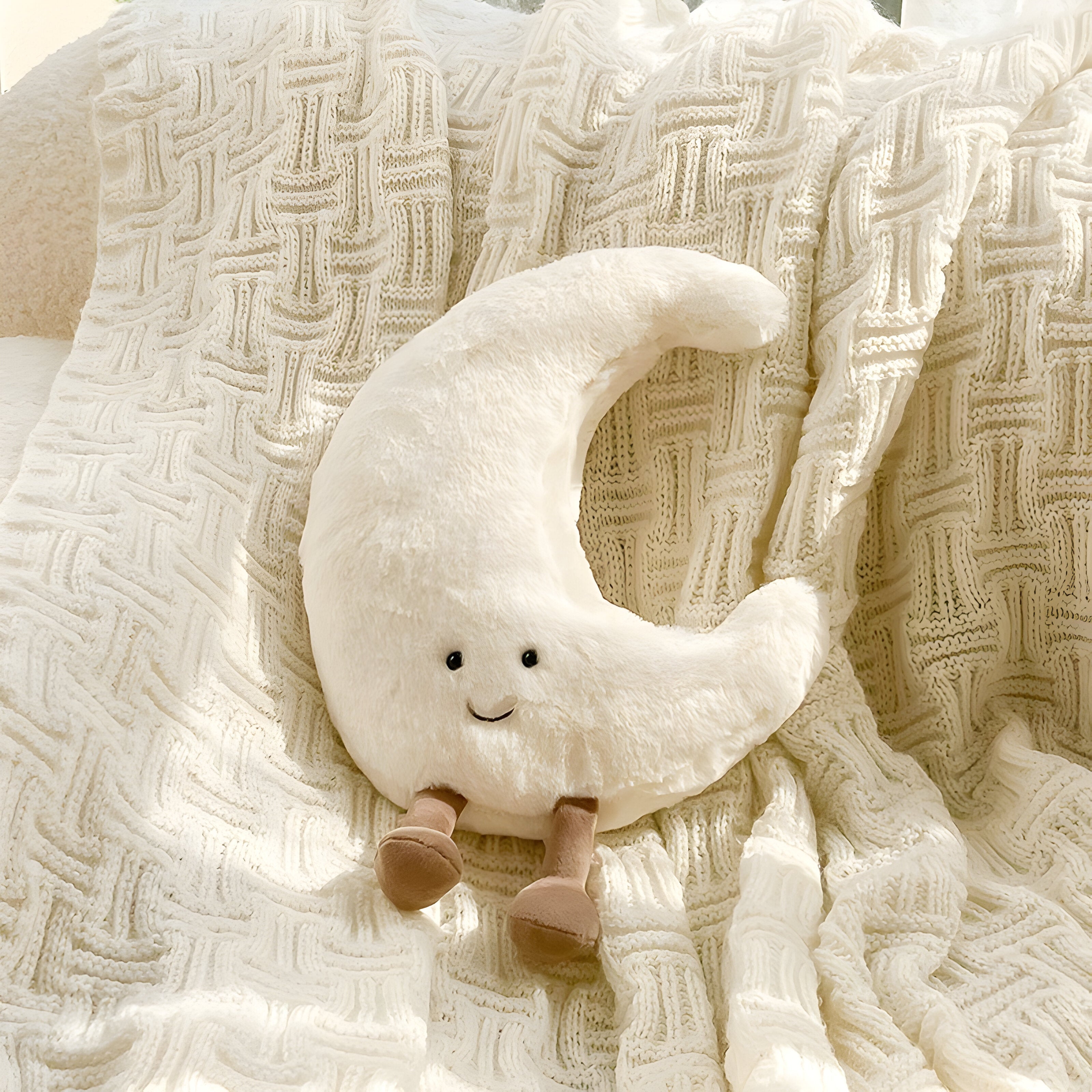 CloudMoon Cushion - Soft Moon and Sun Tatami Cushion | Vinantica