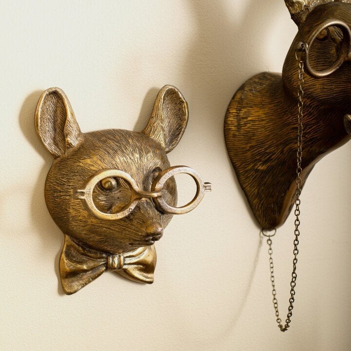 Unique animal head wall decoration for home