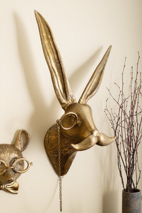 Unique animal head wall decoration for home