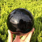 Obsidian Crystal Ball Decoration