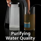 High-pressure filtered showerhead with turbo boost and 3 spray modes