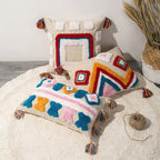 Handmade Decorative Pillow in Moroccan Boho Style