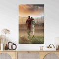 Messi Cristiano Ronaldo Printed Wall Decor | Vinantica