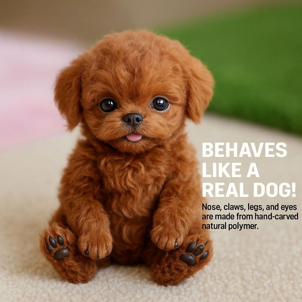 Interactive robotic puppy toy with realistic lifelike design