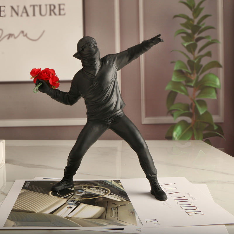 Emrys - Banksy Flower Provocateur