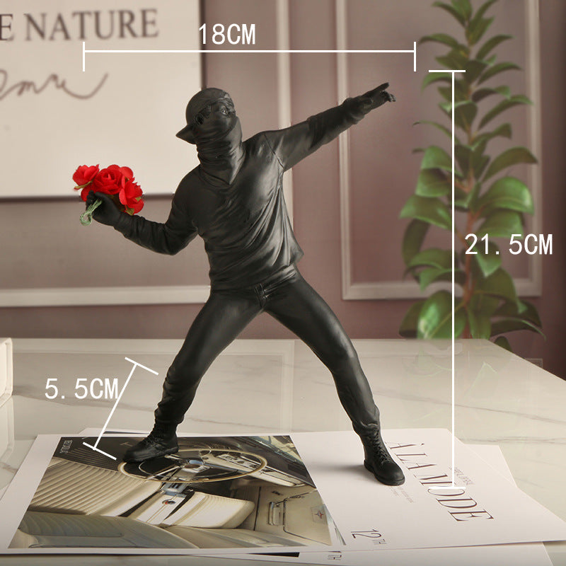 Emrys - Banksy Flower Provocateur