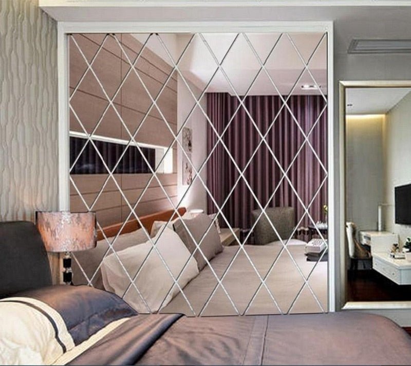 Vinantica | MirraShape 3D Mirror Triangles – Transform Your Walls with Modern Depth and Shine
