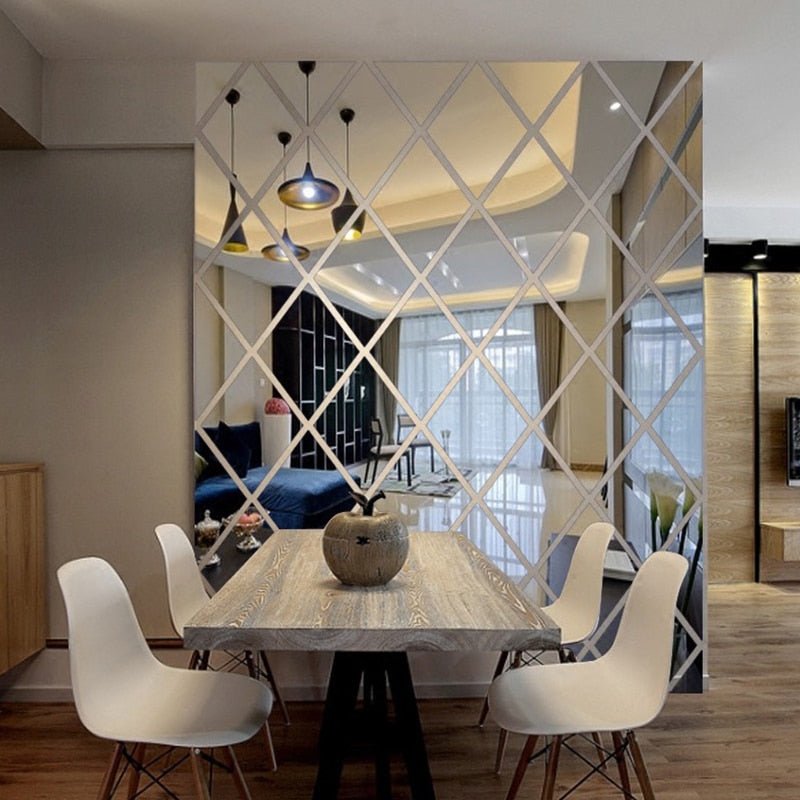 Vinantica | MirraShape 3D Mirror Triangles – Transform Your Walls with Modern Depth and Shine