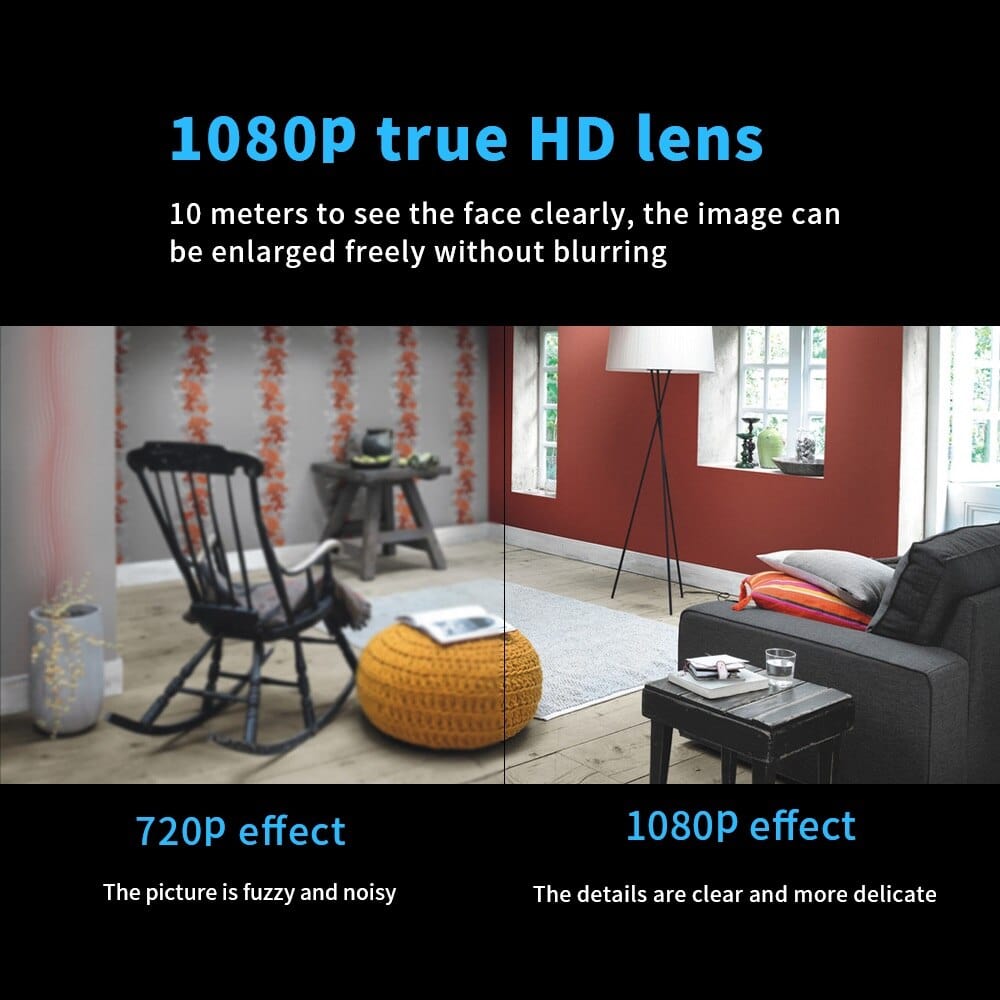 Small wireless night vision camera for home security