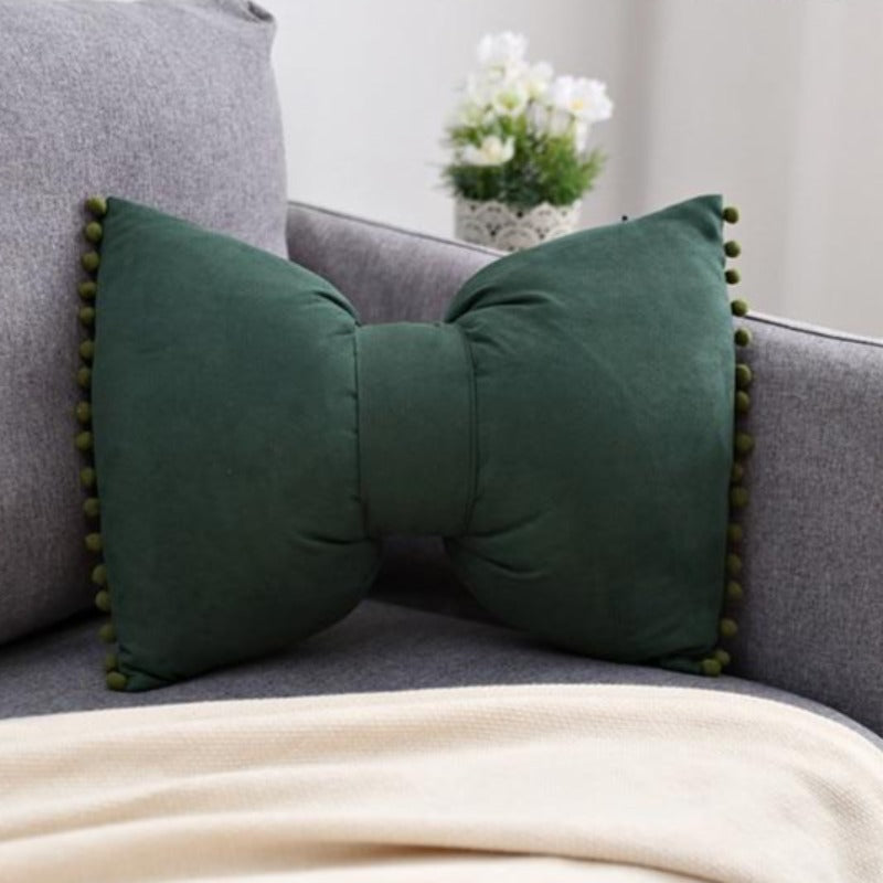 Bow-shaped Decorative Cushion as Decorative Accent