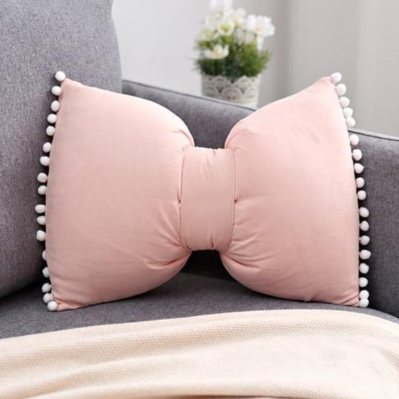 Bow-shaped Decorative Cushion as Decorative Accent