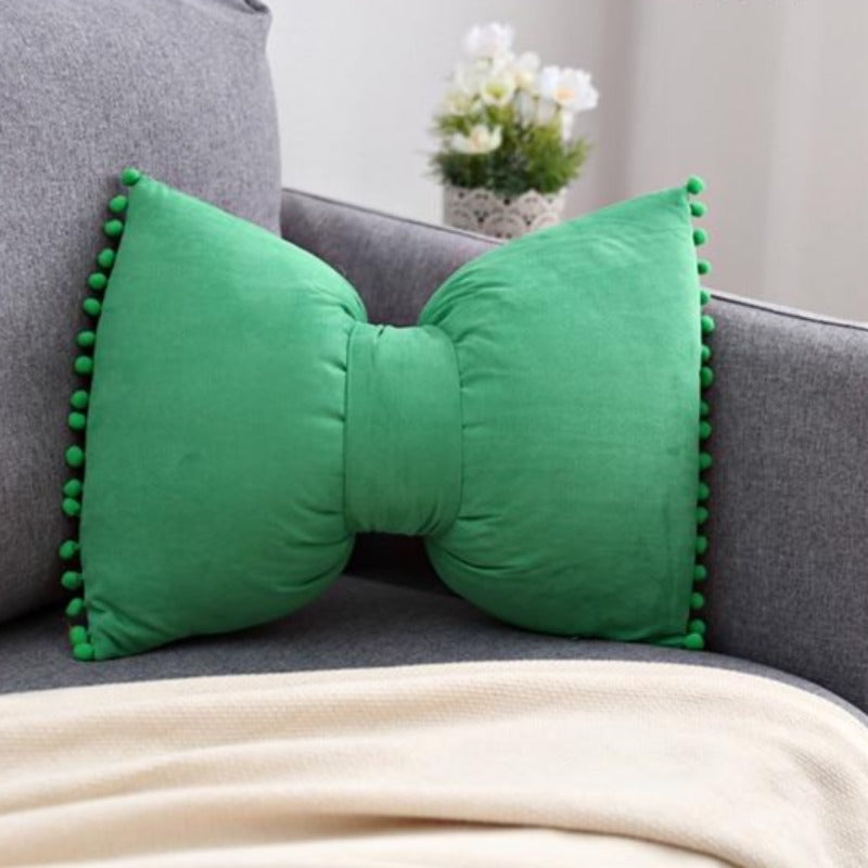 Bow-shaped Decorative Cushion as Decorative Accent