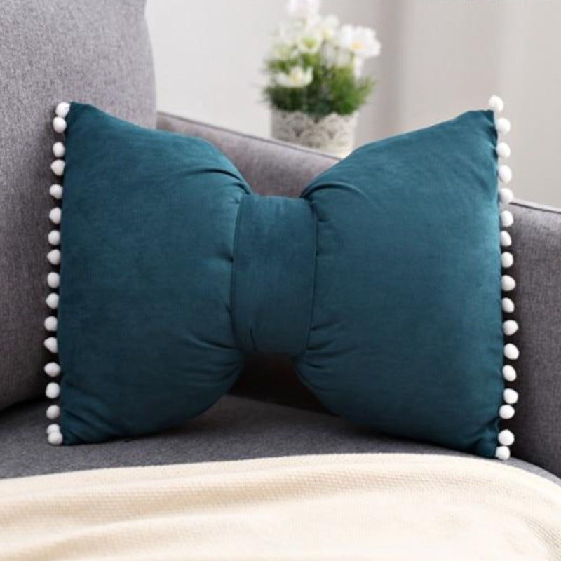 Bow-shaped Decorative Cushion as Decorative Accent