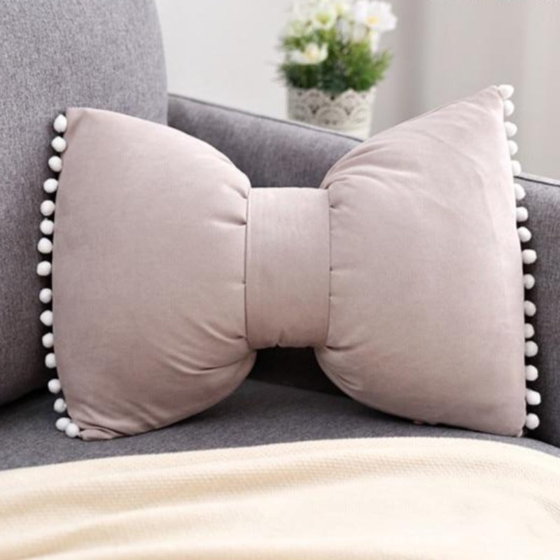 Bow-shaped Decorative Cushion as Decorative Accent