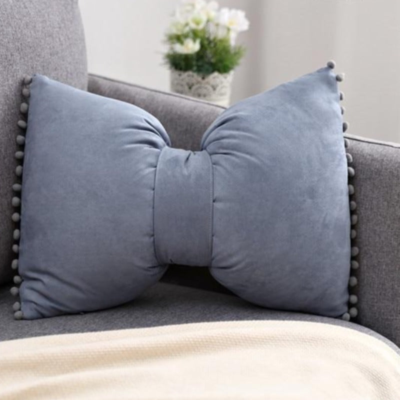 Bow-shaped Decorative Cushion as Decorative Accent