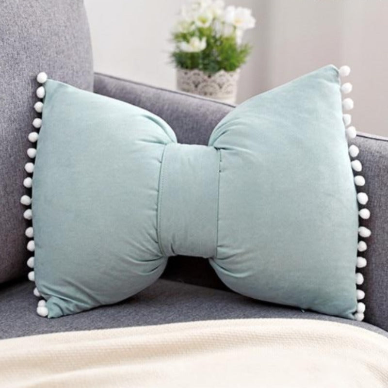 Bow-shaped Decorative Cushion as Decorative Accent