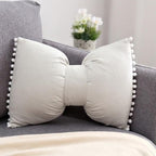 Bow-shaped Decorative Cushion as Decorative Accent