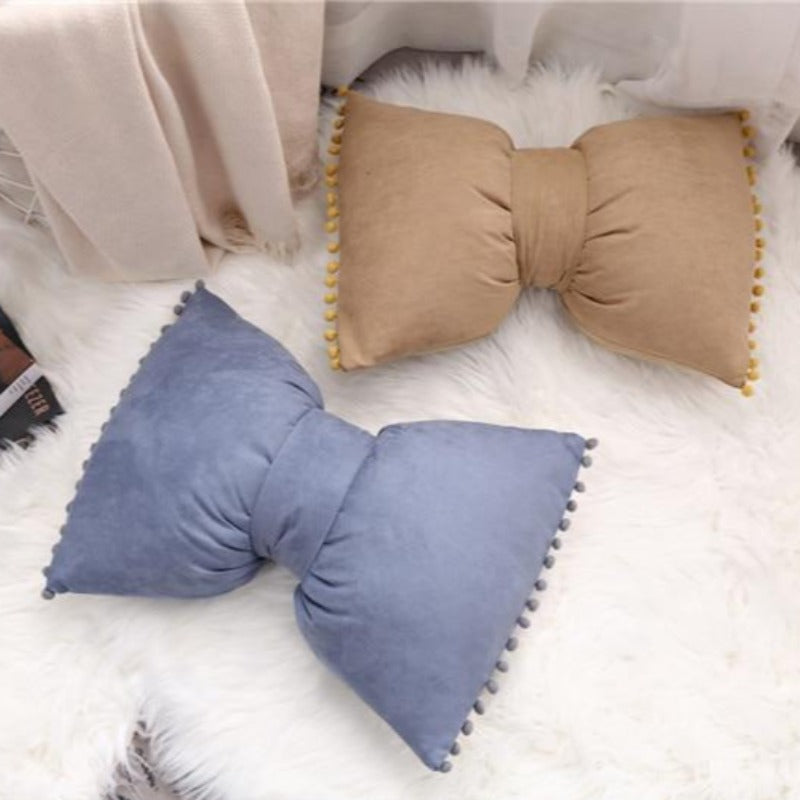 Bow-shaped Decorative Cushion as Decorative Accent