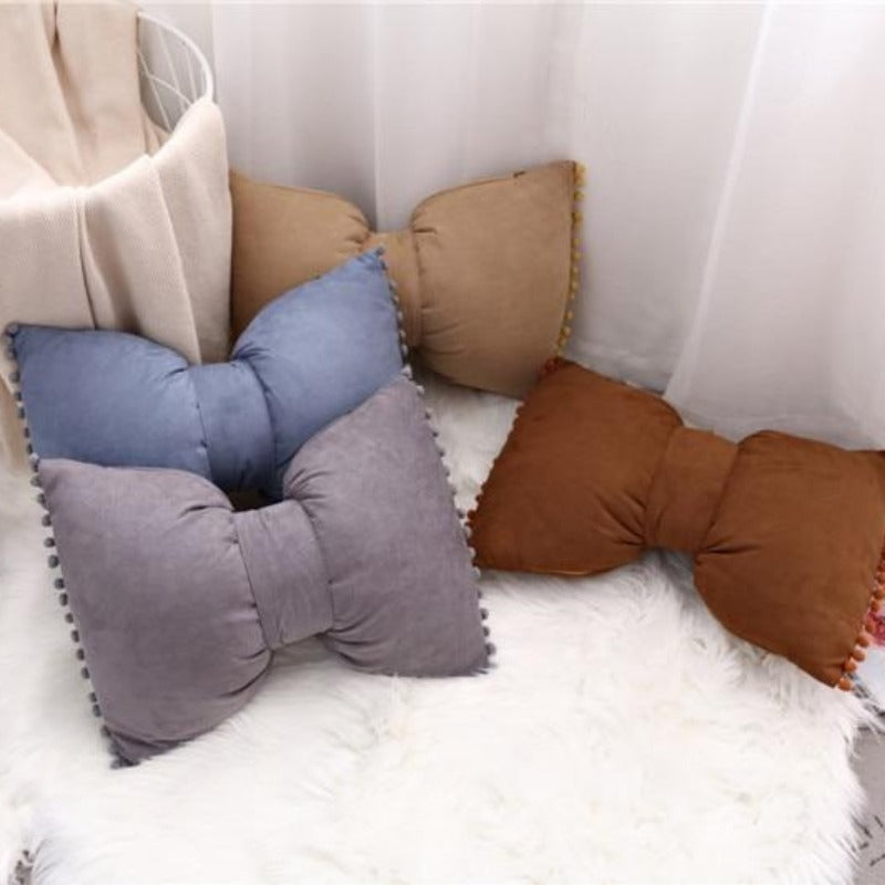 Bow-shaped Decorative Cushion as Decorative Accent