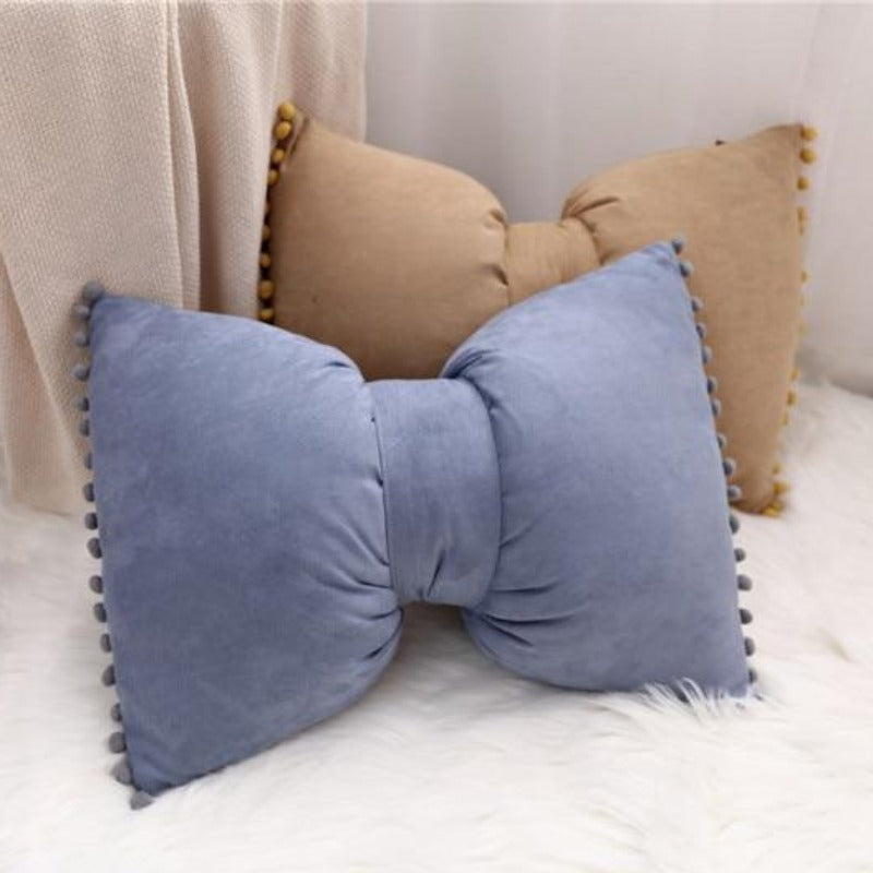 Bow-shaped Decorative Cushion as Decorative Accent