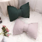 Bow-shaped Decorative Cushion as Decorative Accent
