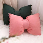Bow-shaped Decorative Cushion as Decorative Accent