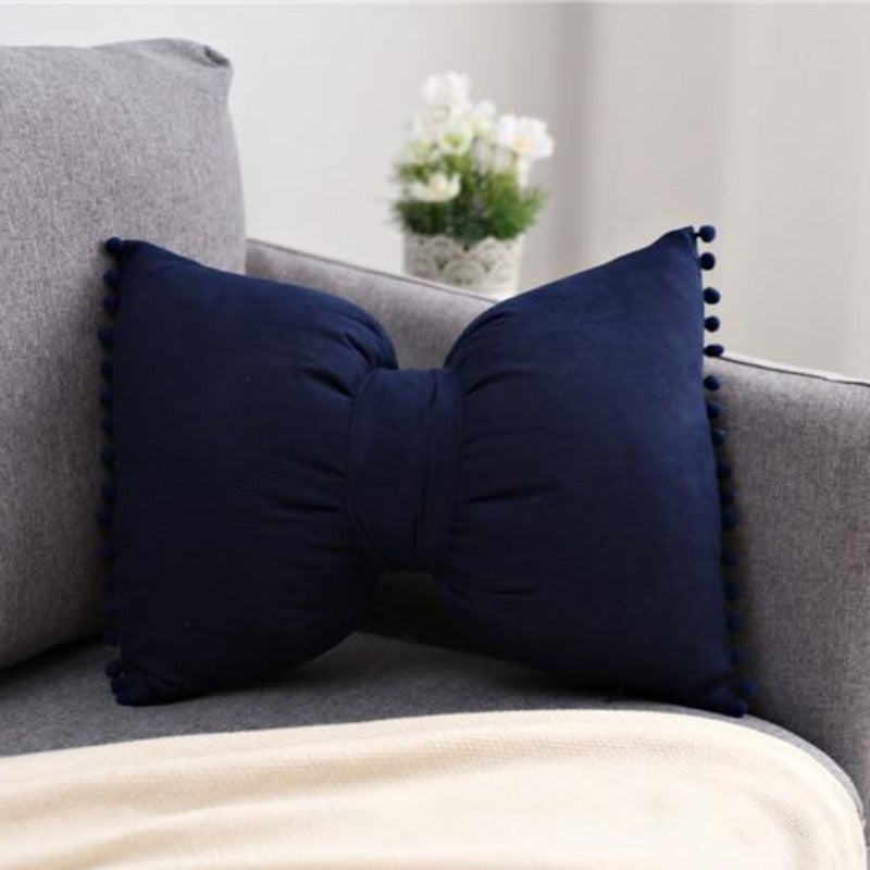 Bow-shaped Decorative Cushion as Decorative Accent