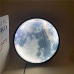 Smart Modern Moon Mirror Wall Lamp | Vinantica