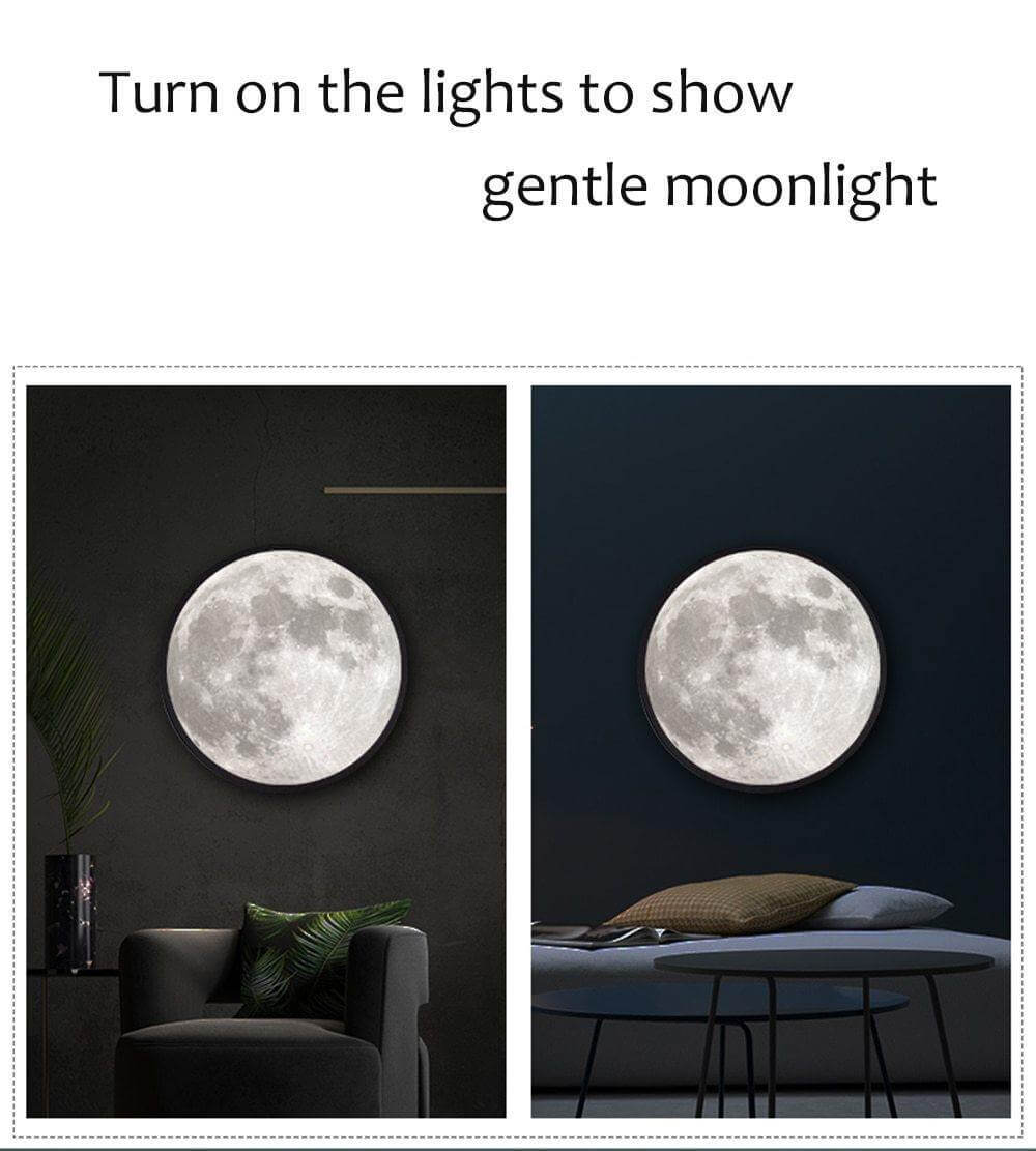 Smart Modern Moon Mirror Wall Lamp | Vinantica
