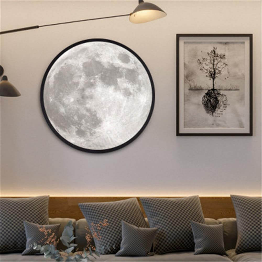 Smart Modern Moon Mirror Wall Lamp | Vinantica