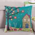 Decorative Tree Printed Home Cute Pillow Cases | Vinantica