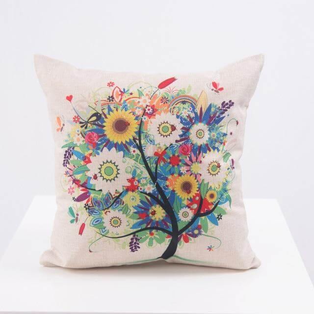 Decorative Tree Printed Home Cute Pillow Cases | Vinantica