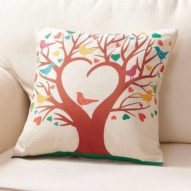 Decorative Tree Printed Home Cute Pillow Cases | Vinantica