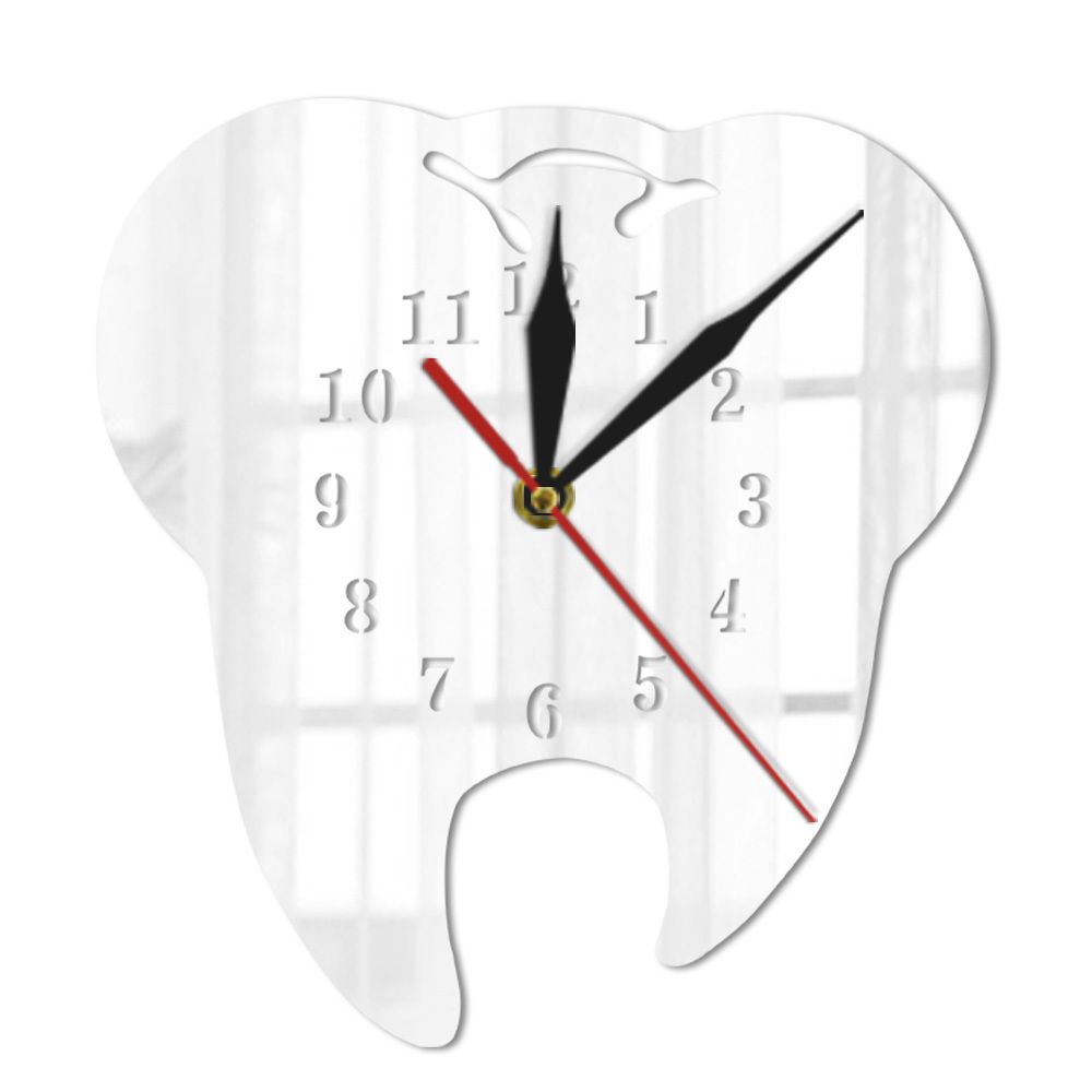 Vinantica | GlowDent - Mirror Wall Clock for Dental Hygiene