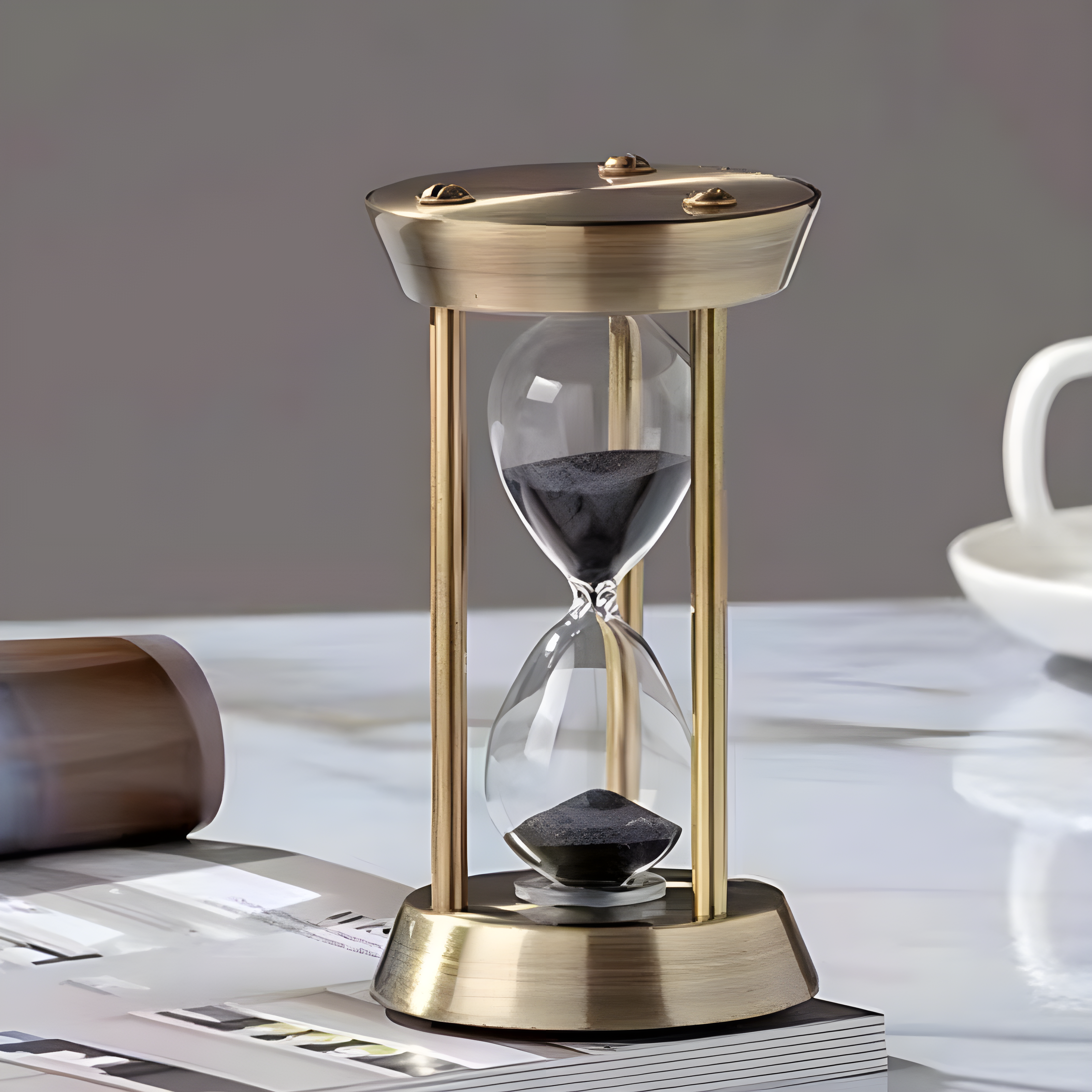 Retro Metal Hourglass