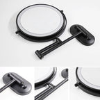 LED Wall-Mounted Bathroom Mirror with Magnification Vinantica