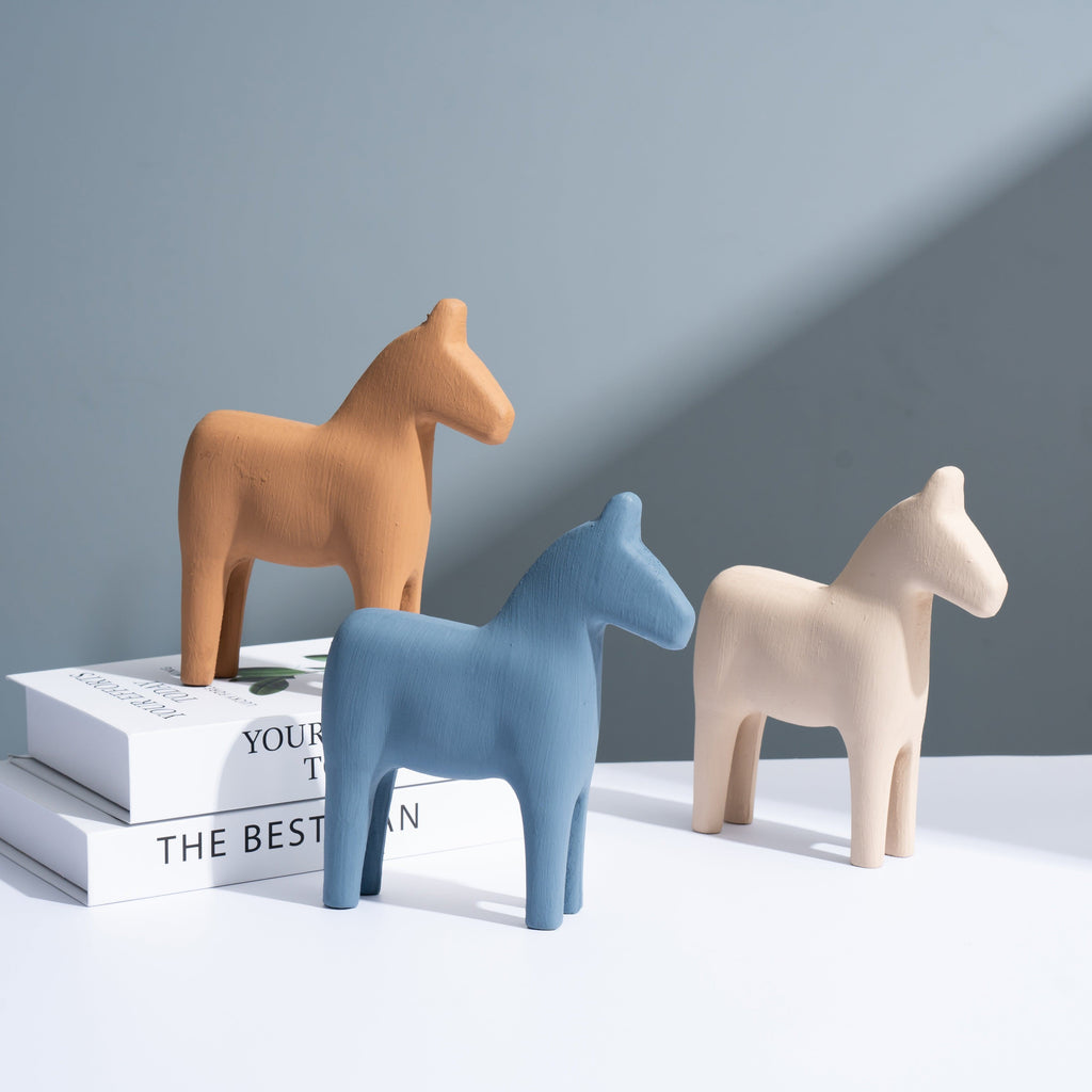 Resin creative Minimalism horse decoration ornaments
