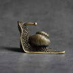 Retro Queen Copper Mini Snail Tea Pet Desk Ornament