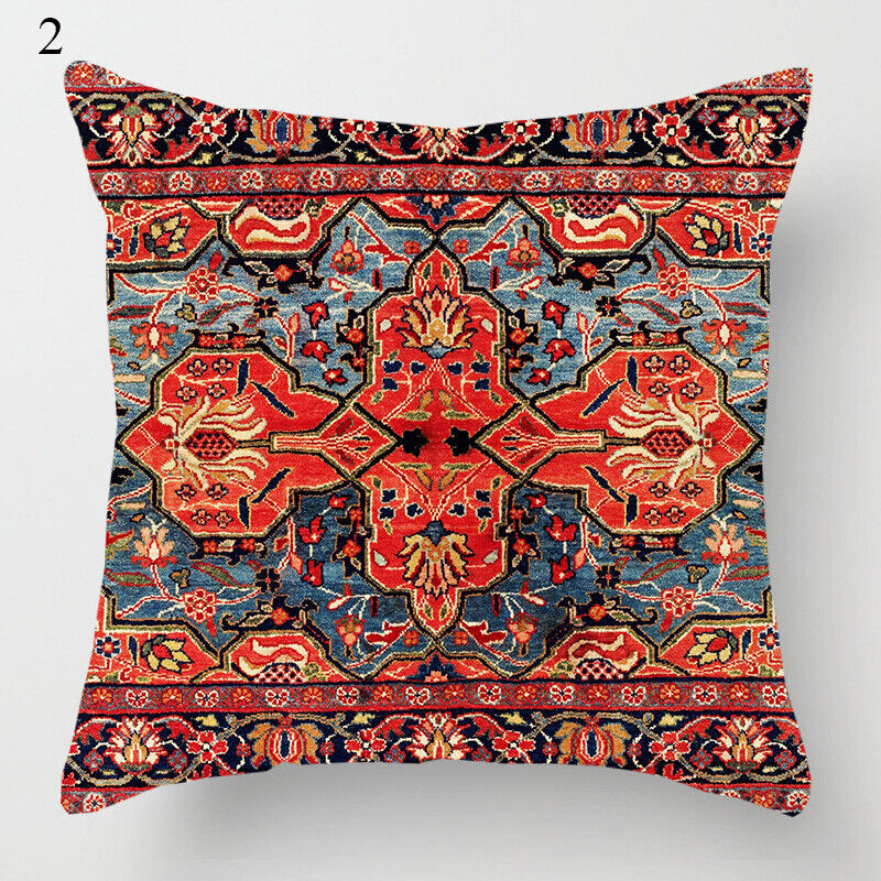 Ethnic Boho Mandala Print Linen Throw Pillow Case Sofa Cushion Cover Home Decor# Vinantica