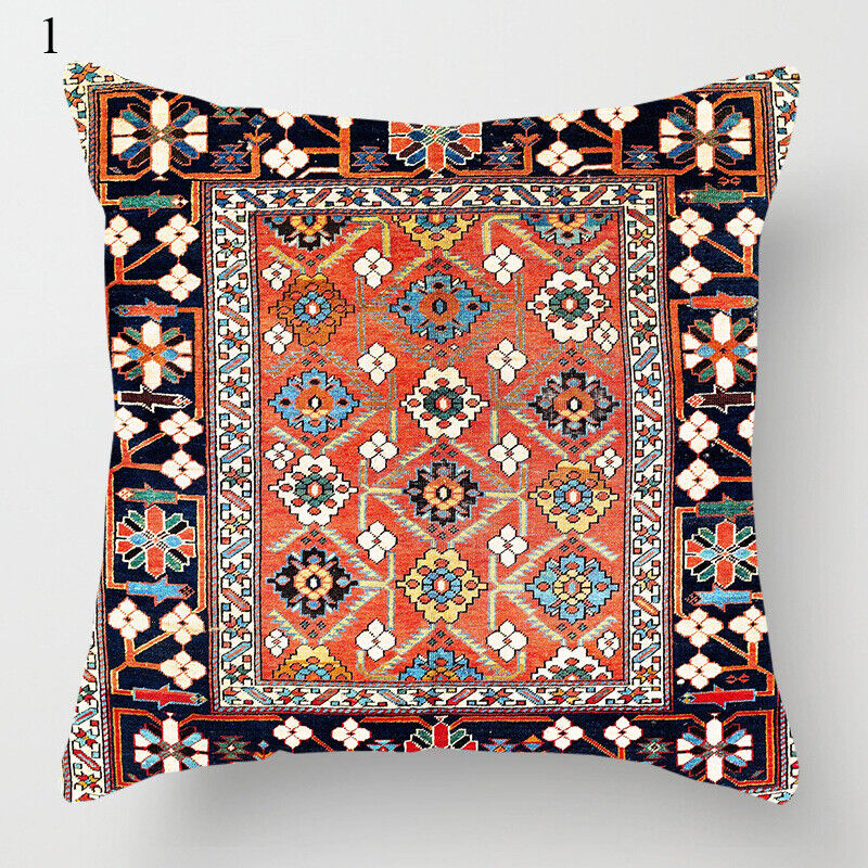 Ethnic Boho Mandala Print Linen Throw Pillow Case Sofa Cushion Cover Home Decor# Vinantica