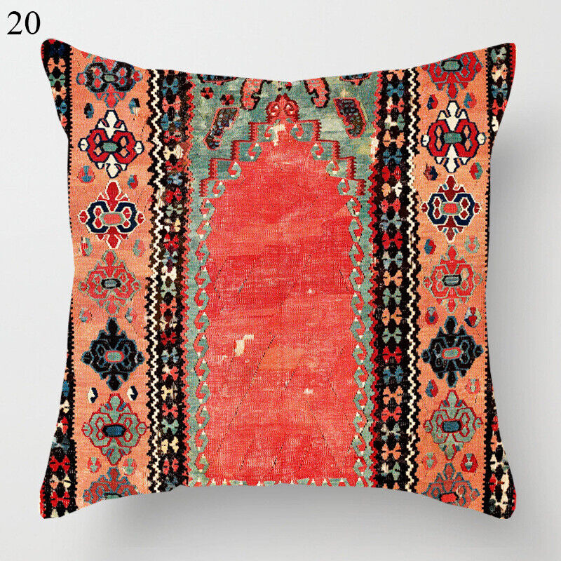 Ethnic Boho Mandala Print Linen Throw Pillow Case Sofa Cushion Cover Home Decor# Vinantica
