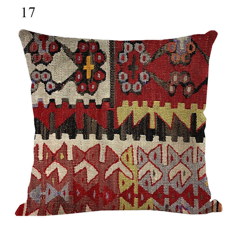 Ethnic Boho Mandala Print Throw Pillow Case Sofa Cushion Cover Home Decor Vinantica