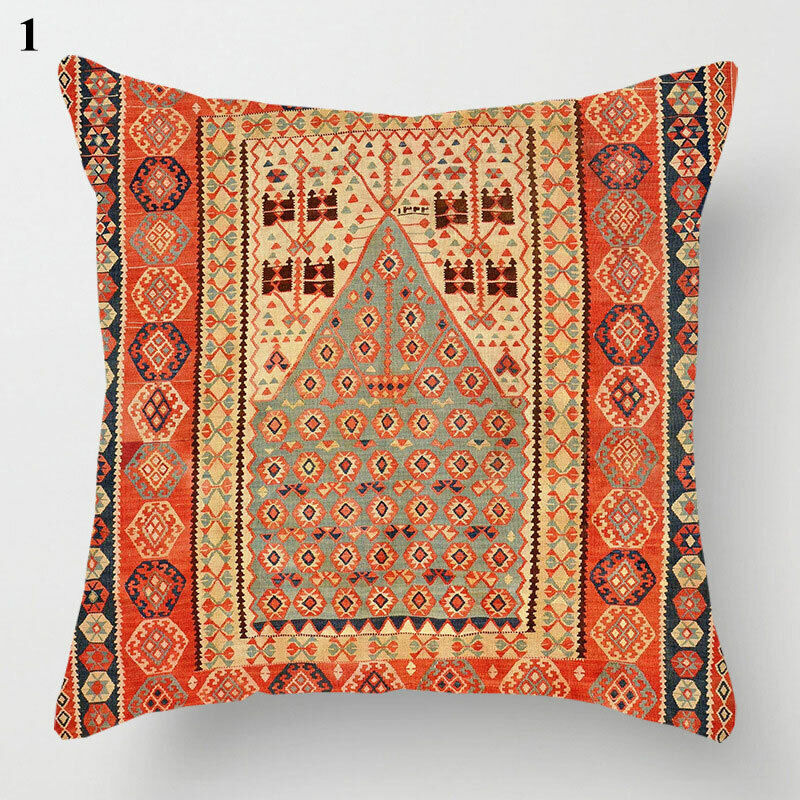 Ethnic Boho Mandala Print Throw Pillow Case Sofa Cushion Cover Home Decor Vinantica