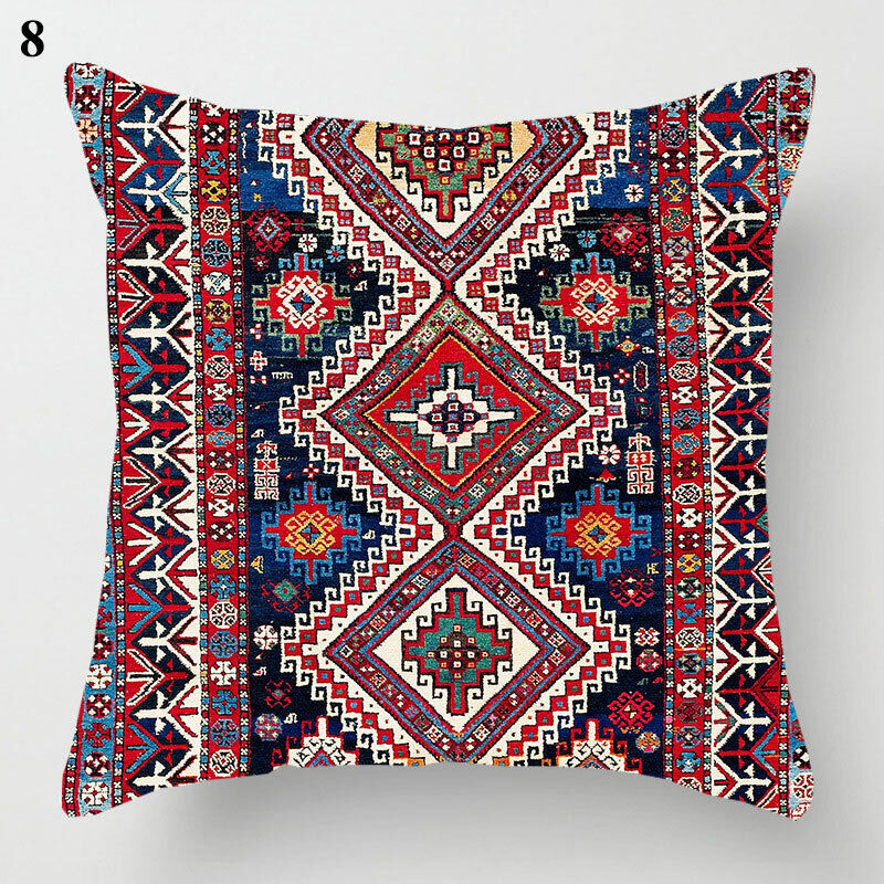 Ethnic Boho Mandala Print Throw Pillow Case Sofa Cushion Cover Home Decor Vinantica