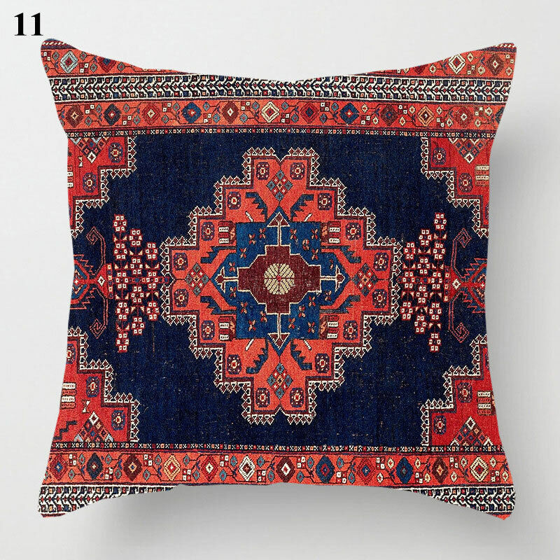 Ethnic Boho Mandala Print Throw Pillow Case Sofa Cushion Cover Home Decor Vinantica