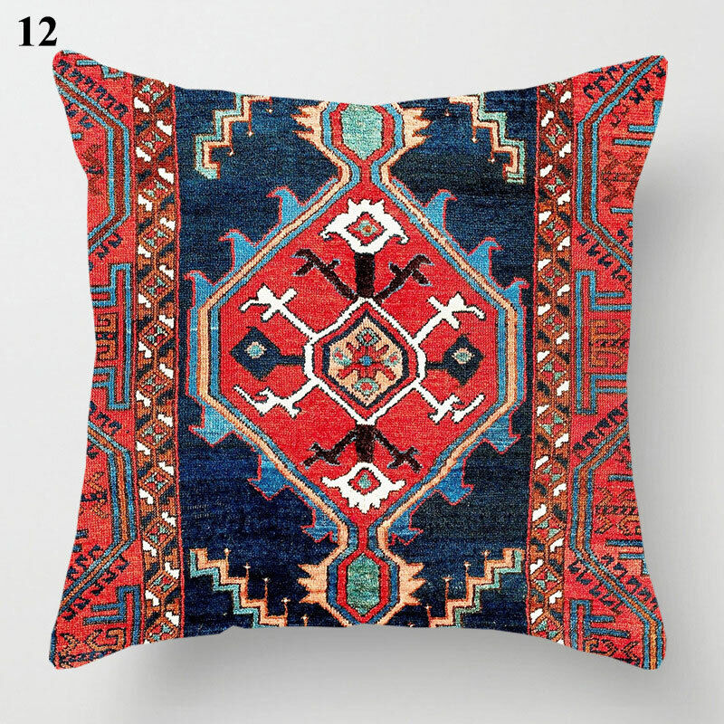 Ethnic Boho Mandala Print Throw Pillow Case Sofa Cushion Cover Home Decor Vinantica