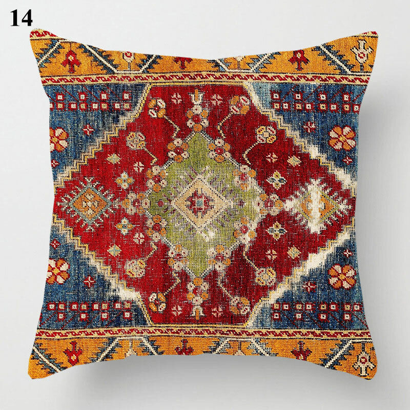 Ethnic Boho Mandala Print Throw Pillow Case Sofa Cushion Cover Home Decor Vinantica