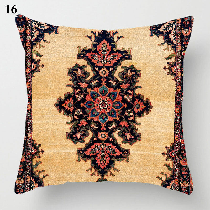Ethnic Boho Mandala Print Throw Pillow Case Sofa Cushion Cover Home Decor Vinantica