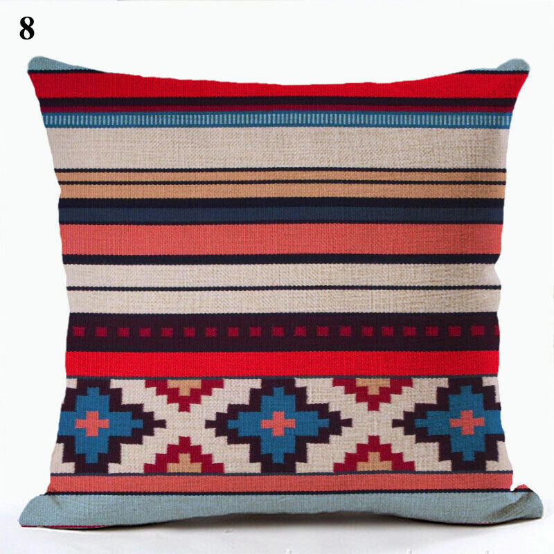 Ethnic Boho Mandala Print Throw Pillow Case Sofa Cushion Cover Home Decor Vinantica