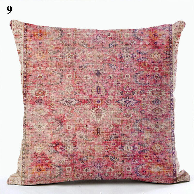 Ethnic Boho Mandala Print Throw Pillow Case Sofa Cushion Cover Home Decor Vinantica